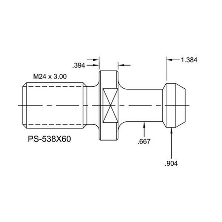 Tj Davies Co Solid Retention Knob PS-538X60